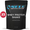 SELF OMNINUTRITION WHEY PROTEIN SHAKE 5 KG Cioccolato e Burro D\'Arachidi