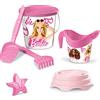 Mondo Toys Barbie Bucket Set, Set Mare Renew Toys con Secchiello, Paletta, Rastrello, Setaccio, Formina, Annaffiatoio Inclusi, 18443