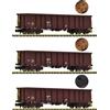 FLEISCHMANN 6660074 Scala N Set tre carri merci tipo Eanos OBB trasporto rottami