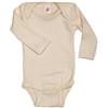 Engel Natur, body per bambini a maniche lunghe, 70% lana (kbT), 30% seta (0-3 mesi, ecrù)