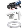 OSCULATI KIT POMPA AUTOCLAVE 3,8 l/min 12V + BOX DOCCIA + DOCCETTA + TUBO BARCA CAMPER