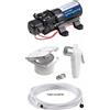 OSCULATI KIT POMPA AUTOCLAVE 3,8 l/min 12V + BOX DOCCIA + DOCCETTA + TUBO BARCA CAMPER