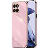 HONLEN Custodia per HONOR X8a (6.7 Inches), Cover Morbida in Silicone TPU, Design del Telaio Galvanico - Viola