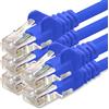 1aTTack.de Cavo di rete Cat.6 blu - 5x - 3,0 m - (Set) - Cavo Ethernet CAT6 Cavo LAN Cavo patch 1000 Mbit