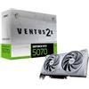 MSI Gaming RTX 5070 12G Ventus 2X OC - Scheda grafica bianca (12 GB GDDR7, 192 bit, prestazioni estreme: 2557 MHz, DisplayPort x3 2.1a, HDMI 2.1b, architettura NVIDIA Blackwell)