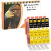 LOSMANN D&C 5x Giallo cartucce compatibili con Canon CLI-581 XXL ricambio per Canon Pixma TR7550 TR8550 TS6150 TS6151 TS6250 TS6251 TS8150 TS8151 TS8152 TS8250 TS8251 TS8252 TS9150 TS9155 TS9550
