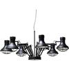 Kare Lampadario Spider Multi 6 Luci, Nero, 60 x 110 x 110 cm