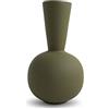 Cooee Design Trumpet - Vaso 30 cm, colore: Verde oliva