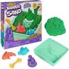 Kinetic Sand, Playset Castelli di Sabbia Verde, Sabbia Cinetica, 3+ Anni | 454 G, Non Secca Mai, Vera Sabbia, Scomparto Sabbiera, Gioco Sensoriale, Gioco Di Fantasia, Gioco Creativo