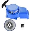 GOOFIT Avviamento a Strappo Minimoto Cinese Alluminio 47cc 49cc Sostituzione per 2 Tempi Biciclette Ciclomotore e Scooter Pocket Pit Bike ATV Quad Go Kart 1 Pezzo Blu