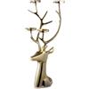 Andrea Bizzotto Portacandele 4 Fuochi Glower Renna Oro H75 cm