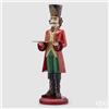 Enzo De Gasperi EDG Enzo De Gasperi Soldatino Schiaccianoci Poly con Vassoio Rosso H106 cm