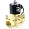BACOENG DC 12V 1 Elettrico elettrovalvola Ottone Solenoid Valve per Acqua Aria Olio NC