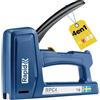 Rapid RPC4 Graffatrice Manuale 4 in 1 per il Fissaggio di Tessuti e Tappezzeria su Pareti in Legno, Tecnologia PowerCurve per un aggraffaggio fino al 50% meno faticoso, Realizzata in Svezia