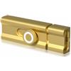 TopHomer Serrature per perno di porta in lega di alluminio da 80 mm, chiavistello scorrevole montato con adesivo, serratura di sicurezza per la casa per legno, metallo, vetro e altro (dorato)