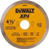 DEWALT Disco diamantato per piastrelle in gres porcellanato, bagnato/asciutto, 4-1/2 pollici (DW4765), giallo