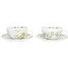 THUN - Set 2 tazze medie - porcellana - Collezione Bloom - h5,8 cm ⌀10 cm, manico 1,4 cm; piatto ⌀15,9 cm