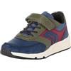 Geox J Rooner Boy, Scarpe da Ginnastica, Nero Arancio, 31 EU