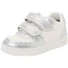 Geox B ECLYPER Girl A Sneaker, Bianco/Argento, 20 EU