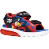 Geox J CIBERDRON B Sandal, ROYAL/RED, 33 EU