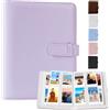 DUNSOO Album fotografico piccolo, 256 tasche Instax Mini Album fotografico Polaroid con Fujifilm Instax Mini Film,Polaroid Zinco, carta fotografica Kodak Zinco, Max adatta Fujifilm 95x63 mm (viola)