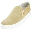 J. LINDEBERG Sneakers Beige In Suede Italiano Slip-On Da Uomo $240 NUOVI