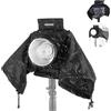 NEEWER Copertura Antipioggia per Flash Strobo Q4 da Esterno, Impermeabile in Nylon per Lente Fotocamera con Finestra di Visualizzazione, Maniche, Chiusure a Strappo, Coulisse, Solo per NEEWER Q4, CQP1