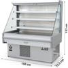 Frigo Murale Salumi, Bibite e Latticini Mantova, Self-Service, +4°C/+8°C, Profondità 75,5 cm, Larghezza 150 cm - ULTIMO PEZZO!