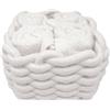 Daunex Set 4 lavette spugna in cotone DAUNEX modello Classic Bianco