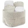 Daunex Set 4 lavette spugna in cotone DAUNEX modello Uncinetto Corda