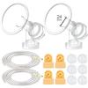 Maymom - Kit tiralatte Medela per tiralatte avanzato in stile avanzato, 2 protezioni per seno (un pezzo, mm), 4 valvole, 6 membrane, 2 tubi a pompa; può sostituire la valvola Medela
