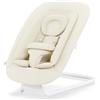 CYBEX Gold Lemo Bouncer, Sdraietta con Comodo Materassino, Compatibile con Seggiolone/Sedile Cybex Lemo, Dalla Nascita Fino a 3 Anni (Ca. 15 Kg), Canvas White