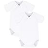 Petit Bateau 54220, Body neonato manica corta (Pacco da 2) Unisex - Bimbi 0-24, Variante 1, 0 mesi