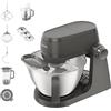 Kenwood Multi Tasker - Impastatrice Planetaria Multifunzionale con accessorio Frullatore, Robot Cucina e spremi agrumi, 1.7kg di Impasto Pane e Pizza, Paraschizzi con Misurino, Grigia (KHC30.050GY)