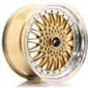 Jr Wheels Un cerchio JR JR9 18x9 ET20-40 PERSONALIZZATO Gold con bordo lavorato