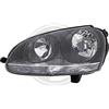 Diederichs Faro anteriore sx GOLF 5 03-08 bordo nero H7+H7 con motor reg el 1K6941005T
