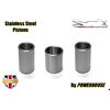 Brakemasters Honda FES125 Pantheon W 1999 Pinza Freno Anteriore Acciaio Inox Set Pistone