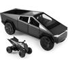 TOPRON Tesla Truck Modellino Auto 1:24 Camion Giocattolo in Metallo Pressofuso con Luce e Suono, Mini Veicolo Giocattolo per Ragazzi dai 3 Anni in su (Nero)