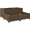 vidaXL Letto rialzato 80x80x38 cm in polipropilene