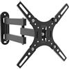 UNYKAch Supporto a parete per TV per schermi piatti e curvi da 13" a 42" pollici fino a 20 kg, inclinabile e ruotabile, VESA massimo di 200 x 200 mm