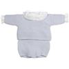 PASITO A PASITO Set Neonato con Maglia Tricot, Culotte e Body Azzurro - 0-1 Mese