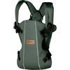 Janè Jané Dual - Zaino Marsupio Porta‑Bebè Ergonomico da 0 a 15 kg - 3 Posizioni - Tessuto Traspirante : Colore - botanic