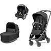 PegPerego PEG PEREGO - Trio City Loop True Black Con Seggiolino Auto Lounge