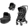 PegPerego Trio Peg Perego City Loop Lounge Passeggino Navicella e Seggiolino Auto Lounge reclinabile