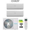 CANDY CONDIZIONATORE DUAL SPLIT 9000+12000 A++\A+ PURA WIFI CY-2T14OUT