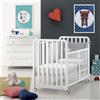 Azzurra Design Lettino Trasformabile Glam Uno X 9 Bianco Incluso di Tessile