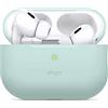 elago Cover in Silicone per AirPods Pro 2 | Custodia Protettiva, LED Visibile, Supporta la Ricarica Wireless (Verde Menta)