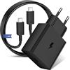 ACAGET 60W USB C Caricatore per Samsung Galaxy S26 Ultra S25 FE S24 S23 Serie con 1.8M 5A Cavo USB C a C Tipo C Spina Ricarica Adattatore per Galaxy A56 A16 A17 A26 A36 Tab S10 S9 Ultra per Google Pixel 10 9