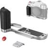 SMALLRIG L Bracket per FUJIFILM X-T50, Maniglia in Silicone a Forma di L con Piastra a Sgancio Rapido Integrata per Arca, con Pulsante di Scatto e Copertura Hot Shoe, Argento - 4713