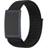 GIOPUEY Nylon Cinturini Compatibile con Amazfit Helio Strap, Traspirante Sport Loop Cinturino in Morbido Nylon Intrecciato, Donne Uomo - Black